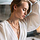 Колье «Крест для Веры». Колье. Urmjewelry. Интернет-магазин Ярмарка Мастеров.  Фото №2