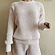 Заказать Костюм хлопковый "Кукуруза" с пайетками. FAVORITE KNITWEAR (Наталья). Ярмарка Мастеров. . Свитеры Фото №3