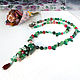 Long beads with Kalina pendant green beads as a gift. Necklace. Amorella - Beads. Online shopping on My Livemaster.  Фото №2