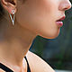 Geometric silver jacket earrings V. Jacket Earrings. Honey Hany Jewelry by Olga Khan. My Livemaster. Фото №4