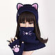 Headband with Cat ears Snood with Cat face Mittens with paws, Headwear Sets, Orenburg,  Фото №1