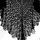 Black Night Shawl knitted openwork large down. Shawls. Lace Shawl by Olga. Online shopping on My Livemaster.  Фото №2