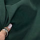 Трикотаж кулирка зеленая плотная peach эффект, Ткани, Сочи,  Фото №1