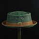 Order Copy of Copy of Copy of Leather pork pie hat PPH-30. Bluggae Custom Headwear. Livemaster. . Hats1 Фото №3