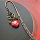Bookmark About love with a red heart, Bookmark, Moscow,  Фото №1