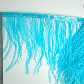 Материалы для творчества handmade. Livemaster - original item Copy of Trim of ostrich feathers 10-15 cm light blue. Handmade.