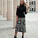 Заказать Юбка миди осенняя - юбка из оригинальной ткани Versace - юбка нарядная. ADRIANO RIZZO. Ярмарка Мастеров. . Юбки Фото №3
