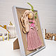Copy of Macrame doll in grey photo frame. Interior doll. Textile Shop Natalya. My Livemaster. Фото №6