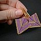 Серьги из бисера. Серьги классические. Вдохновение.Бисер. Ярмарка Мастеров.  Фото №5