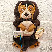 Для дома и интерьера handmade. Livemaster - original item A dog with a pocket for small items. Handmade.