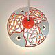 Ceramic lamp 'orange', Ceiling and pendant lights, Moscow,  Фото №1