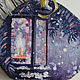 Order Lantern and snowfall. Christmas souvenir. The painting on the saw cut. Siberian decor. Livemaster. . Pictures Фото №3