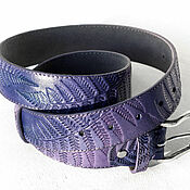 Аксессуары handmade. Livemaster - original item Leather Belt 1.3 inches wide. Handmade.