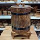 Jug on wooden legs. Cedar barrel for beverages. Utensils. SiberianBirchBark (lukoshko70). My Livemaster. Фото №6