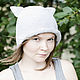 Заказать Легкая хлопковая шляпа Серый Котик. Woolcraft. Ярмарка Мастеров. . Шляпы Фото №3