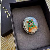 Pendant with painting 