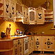 Эксклюзивная кухня из массива сосны с островом, Кухонная мебель, Калуга,  Фото №1