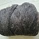 Sheep wool dark gray 1 kg, Wool, Moscow,  Фото №1