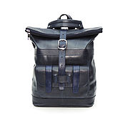 Сумки и аксессуары handmade. Livemaster - original item Backpacks: Backpack leather womens blue Misteri Mod. CP54-661. Handmade.