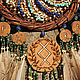 Dreamcatcher 'Freyr' with natural stones, 56 cm. Amulet. ArtLesinao. My Livemaster. Фото №6