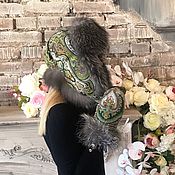 Women's hat with fur