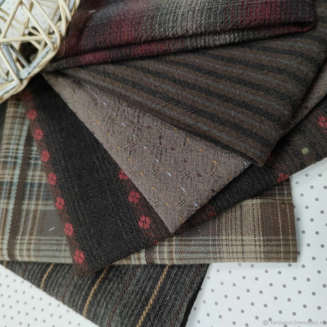 Набор тканей, фактурный хлопок. Арт.2212 купить в интернет-магазине ...