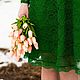 Платье "В стиле Дольче Габбана"Зеленое Кружево". Платья. Lilacbranch. Интернет-магазин Ярмарка Мастеров.  Фото №2
