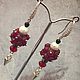 Earrings Garnet bunches Burgundy color. Earrings. TanyaGrit. Online shopping on My Livemaster.  Фото №2