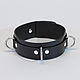 Black BDSM collar for girls 'Passion' with a ring, Collar, St. Petersburg,  Фото №1