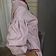 Vestido de lino rosa con cuello alto. Dresses. molinialife. Ярмарка Мастеров.  Фото №5