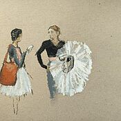 Картины и панно handmade. Livemaster - original item Ballet pastel painting of a ballerina. Handmade.