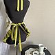 Gifts on February 23: Men's apron for kitchen with gold. Aprons. Kitchen. My Livemaster. Фото №7