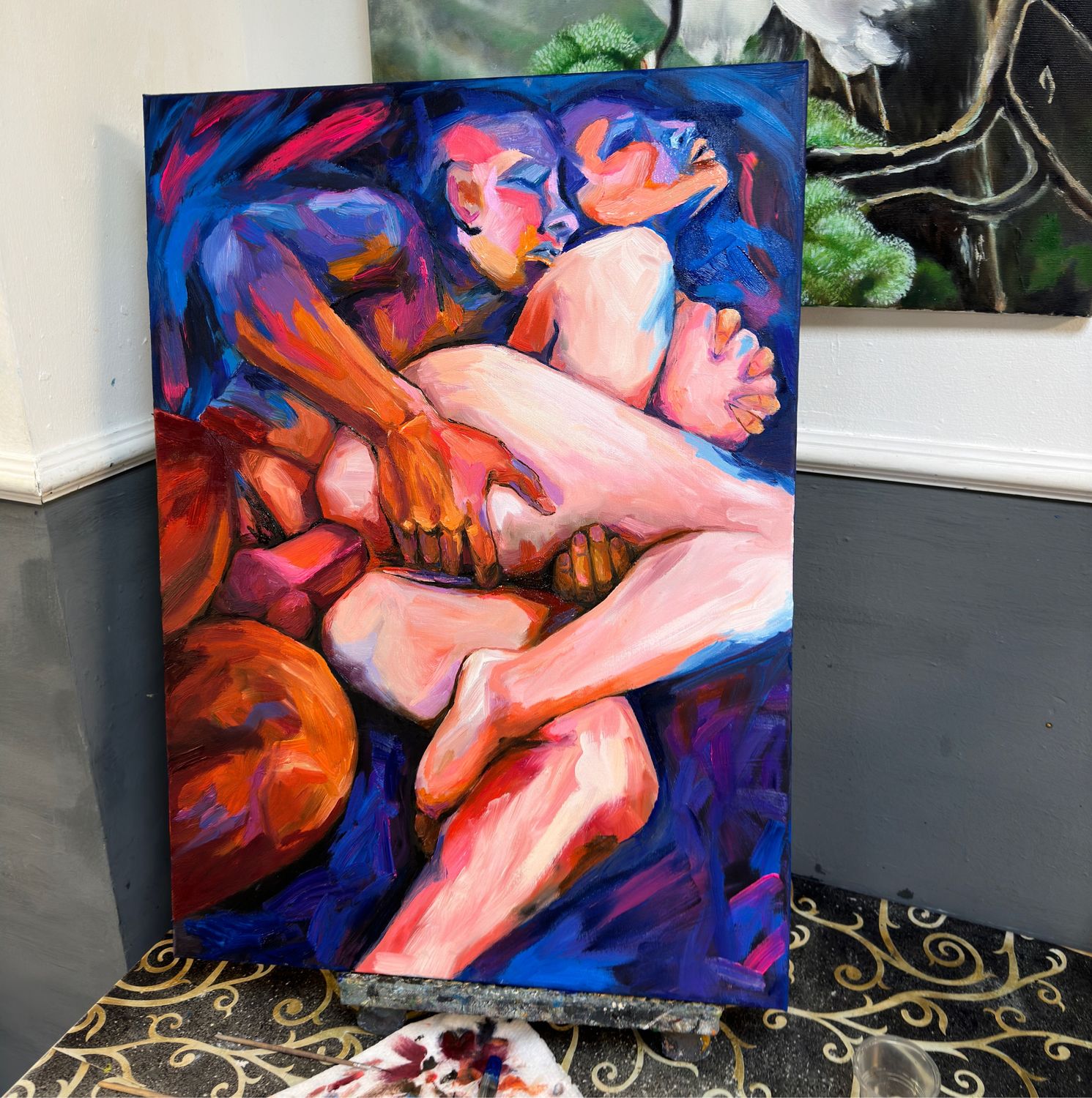 Картины маслом эротика | Купить в Москве живопись в стиле эротика современных художников на холсте