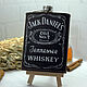 Фляжка обтянутая кожей с рисунком Jack Daniel’s. Подарочные фляги. Изделия из кожи Северный Ветер. Ярмарка Мастеров.  Фото №6