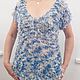  Кофта Стрекоза синяя. Кофты. Kapsulnyj-butik. Ярмарка Мастеров.  Фото №4