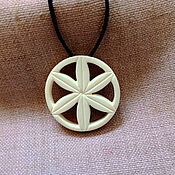 Фен-шуй и эзотерика handmade. Livemaster - original item wheel of Perun. gromovik. Slavic charm. Pendant of bone.. Handmade.