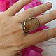 Кольцо с золотым рутиловым кварцем - волосатиком. Кольца. Karma-jewelry. Ярмарка Мастеров.  Фото №5