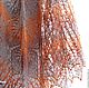 Роскошная большая шаль вязаная из шерсти с бисером Заледеневшие листья, Шали, Самара,  Фото №1