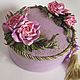 Needlework Box PINK ROSES lilac Jewelry Box box. Box. Irina Vladi. My Livemaster. Фото №4