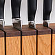 Заказать Подставка для 5 ножей. Дуб + орех. Golfed Woodwork. Ярмарка Мастеров. . Кухонные ножи Фото №3