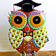 Figurine of glass, fusing the 'Wise Owl'. Figurines. Kalashlinsky. Online shopping on My Livemaster.  Фото №2