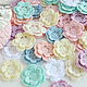 Flowers knitted double layer Shabby watercolor. Flowers artificial. Natalie crochet flowers. My Livemaster. Фото №6