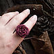Order Ring 'Dream of an autumn rose' with droplets. legendavincento. Livemaster. . Rings Фото №3