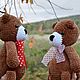  Вязаный медведь Мишутка. Мягкие игрушки. Threebabyowlsandowl. Ярмарка Мастеров.  Фото №4