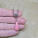 Серьги и подвеска из коралла розового!. Серьги классические. Татьяна Некрасова (planetasilver). Ярмарка Мастеров.  Фото №12