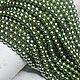 Glass pearls 30 pcs 6mm Olive Premium, Beads1, Solikamsk,  Фото №1