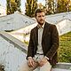 Пиджак мужской  вельветовый Gatsby. Пиджаки мужские. Одежда изо льна ELENLINE. Ярмарка Мастеров.  Фото №4