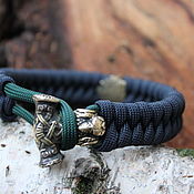 Украшения handmade. Livemaster - original item Bracelet braided: Paracord bracelet-Thor`s Hammer. Handmade.