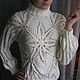 Заказать Свитер "Морозный узор". IRINA GRUDKINA Handmade Knitwear. Ярмарка Мастеров. . Свитеры Фото №3