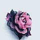 FABRIC FLOWERS. Chiffon rose 'Prontissimo'. Brooches. fioridellavita. Online shopping on My Livemaster.  Фото №2